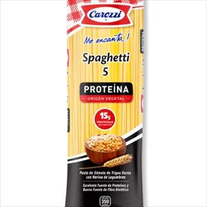 FIDEO CAROZZI 350GR SPAGHETTI 5 PROTEINA