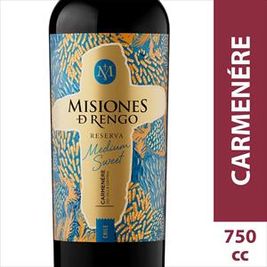 VINO MISIONES DE RENGO MEDIUM SWEET CARMENERE 750CC