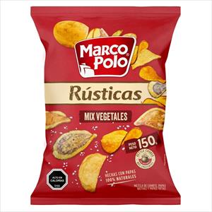 PAPAS RUSTICAS MARCO POLO 150G MIX VEGETALES