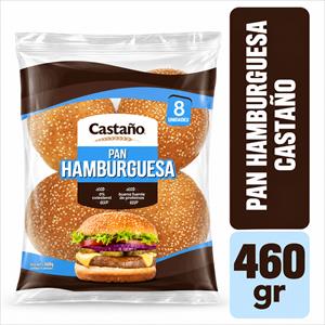 PAN HAMBURGUESA CASTAÑO 460G
