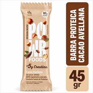 BARRA PROTEINA POWER FOODS 45G CACAO AVELLANA