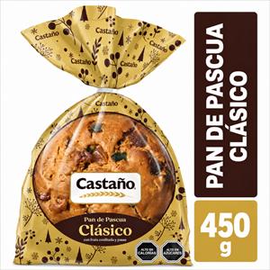 PAN DE PASCUA CASTAÑO CLASICO 450G