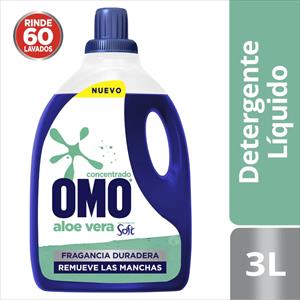 DETERGENTE OMO LIQUIDO 3L BOT CON ALOE
