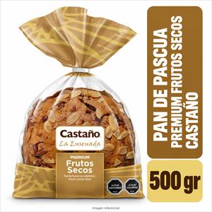 PAN DE PASCUA CASTAÑO 500G PREMIUM FRUTOS SECOS