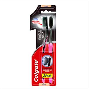 CEPILLO COLGATE SLIM SOFT X2 BLACK