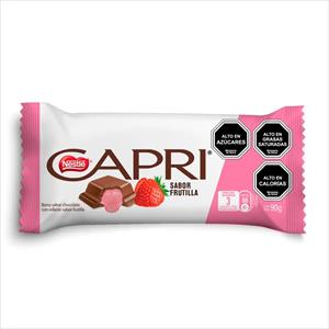 CHOCOLATE CAPRI 90G FRUTILLA