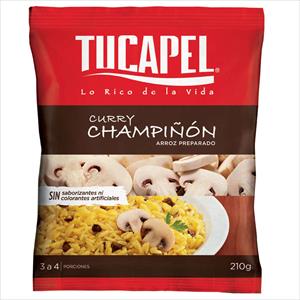 ARROZ TUCAPEL PREPARADO CURRY CHAMPIÑON