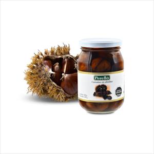 CASTAÑAS EN ALMIBAR 500G PERELLO