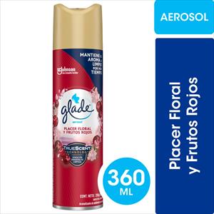DESODORANTE AMBIENTAL GLADE 360ML FRUTOS ROJOS