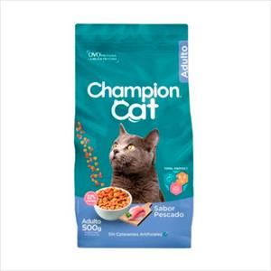 ALIMENTO CHAMPION CAT 500G ADULTO PESCADO