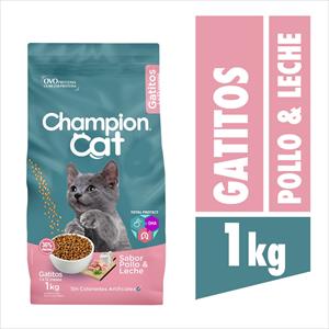 ALIMENTO CHAMPION CAT 1K GATITOS CARNE Y LECHE