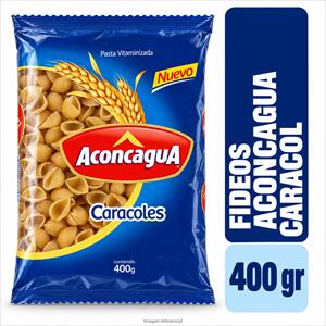 FIDEO ACONCAGUA 400GR CARACOL