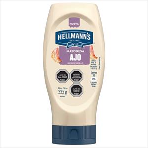 MAYONESA HELLMANNS AL AJO 335G SQUEEZE