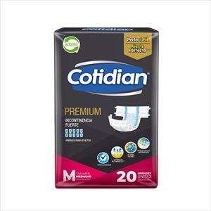 PAÑAL ADULTO COTIDIAN PREMIUM M 20U