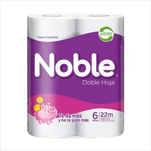 PAPEL HIG NOBLE 22M X6 ROLLOS