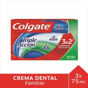 PASTA COLGATE 75ML 3X2 TRIPLE ACCION