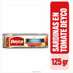 SARDINAS EN TOMATE DEYCO 125 GR