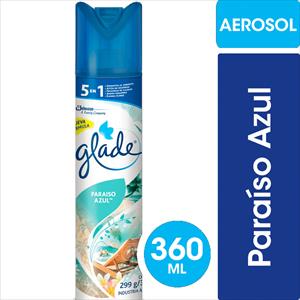 DESODORANTE AMBIENTAL GLADE 360CC PARAISO AZUL