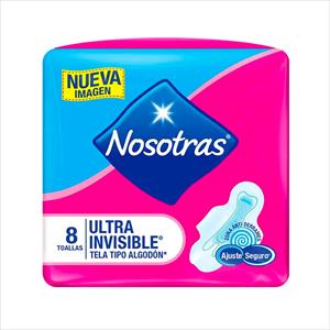 TOALLAS NOSOTRAS INV TELA SUAVE 8UN